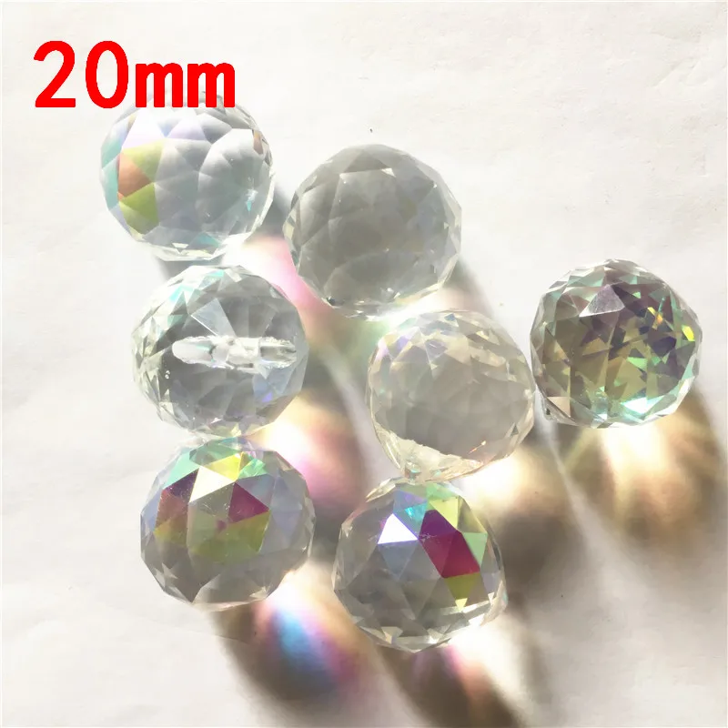 

20pieces/Lot 20mm AB Suncatcher Crystal Faceted Ball AAA Chandelier Crystals Ball Lighting Pendant Crystal Chandelier Parts