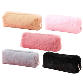 

Plush Pencil Pen Case Portable Cosmetic Makeup Bag Storage Pouch Purse Students School Storage Bag LagerungW5