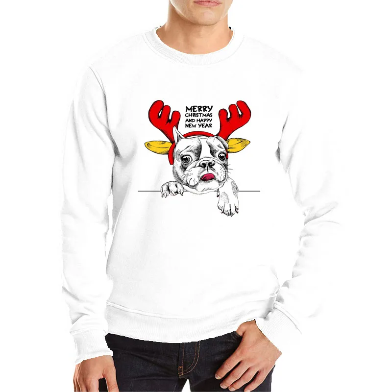

Christmas dog hoodie men lovely dog animal sweatshirt breathable cotton clothes long sleeve o-neck thin hoodie spring streetwear