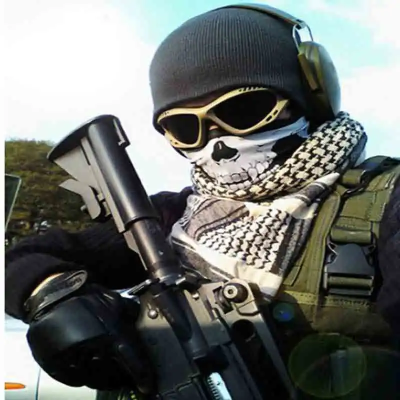 

Halloween Mask Festival Skull Masks Skeleton Outdoor Motorcycle Bicycle Multi Function Neck Warmer Ghost Half Face Mask Scaf