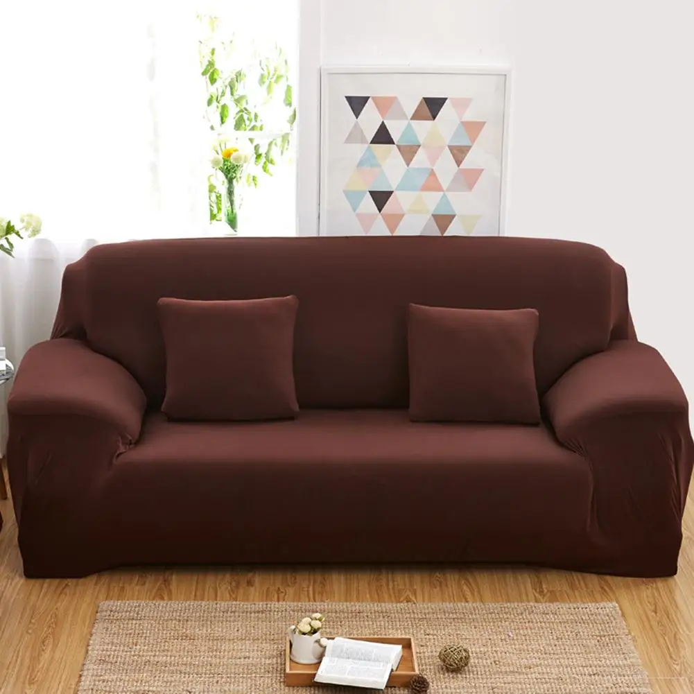 Solid Color Elastic Sofa Wrap Full Cover Anti-Slip Couch Cases Protector Decor | Дом и сад