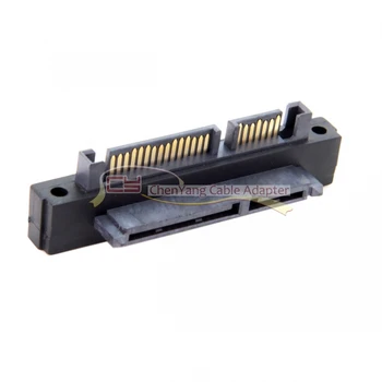 

100PCS/CY Up Angled 90 Degree SATA 22Pin 7+15 Male to SATA 22Pin Female Extension Convertor Adapter