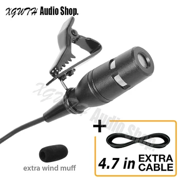 

Lavalier Lapel Hypercardioid Condenser Microphone with Easy Clip On System For AKG Wireless BodyPack Transmitter 3 Pin XLR TA3F