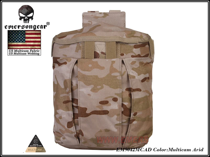 Emersongear сумка для мусора Mag Pouch Molle Тактические аксессуары Emerson тактические Чехлы для журналов Multicam EM9042 Coyote коричневый черный - Цвет: MCAD