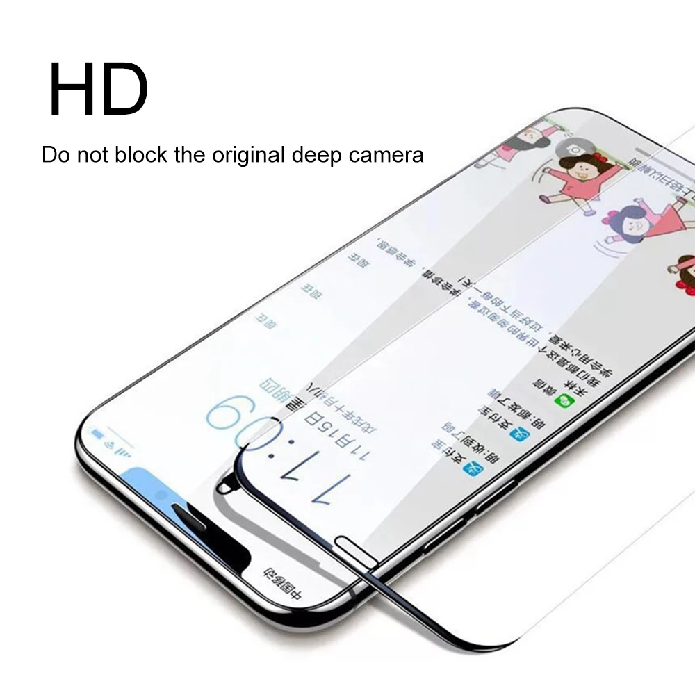 OTAO 9H полное покрытие Защитное стекло для iphone X XS 8 7 6 6S Plus изогнутая Защитная пленка