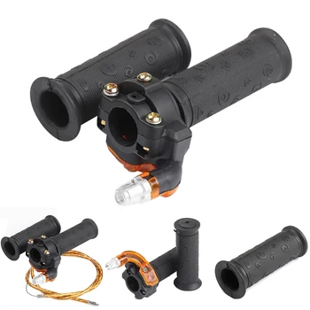 

Motorcycle Handle With Cable Restrictable Bar Grips Racing Twist Throttle Off Road Portable Accessories Knobs For 49cc Mini
