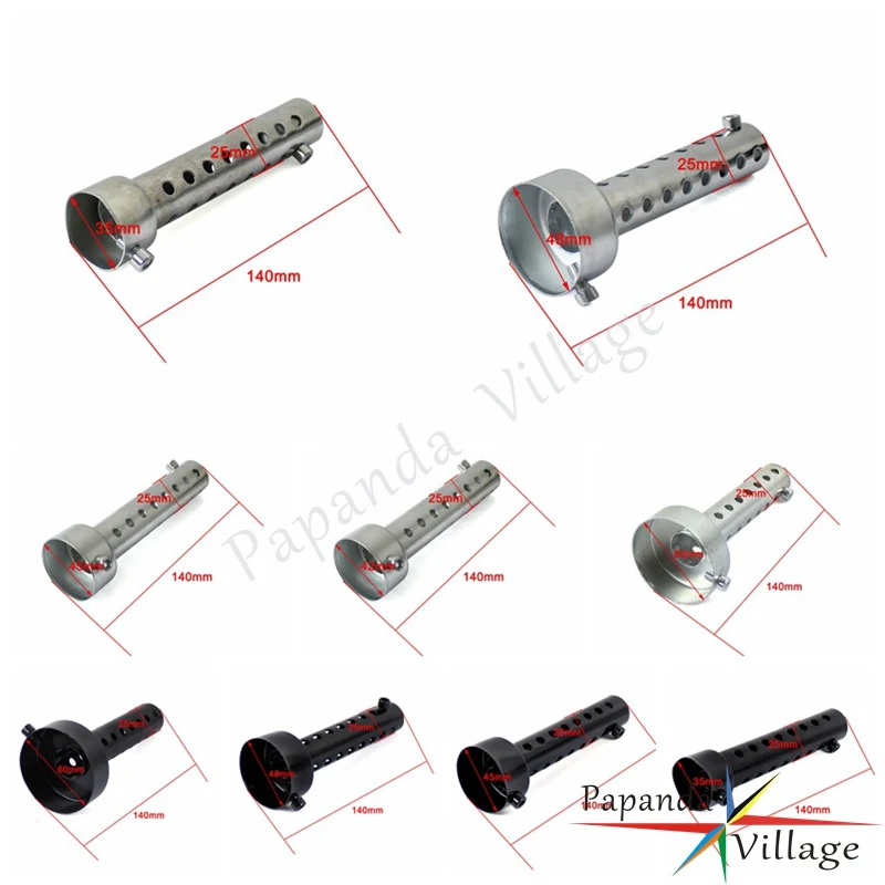 Moto Universale Rimovibile 35 42 45 48 60Mm Silenziatore Di Scarico Inserto Deflettore Db Killer Silenziatore Eliminatore Di Rumore