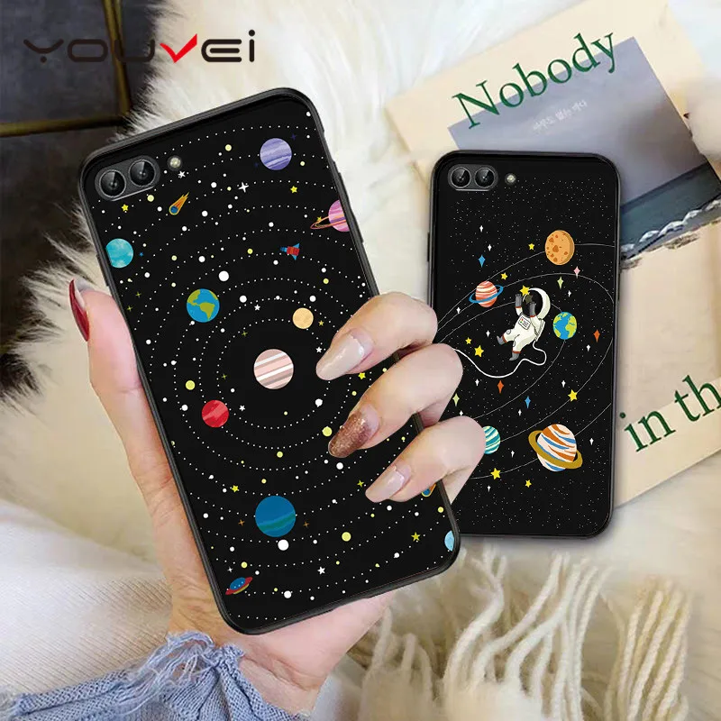 

YOUVEI Case For Coque Huawei P Smart Case Black Soft TPU Back Cover For Huawei P Smart 2019 Case Cover P Smart Plus Phone Case