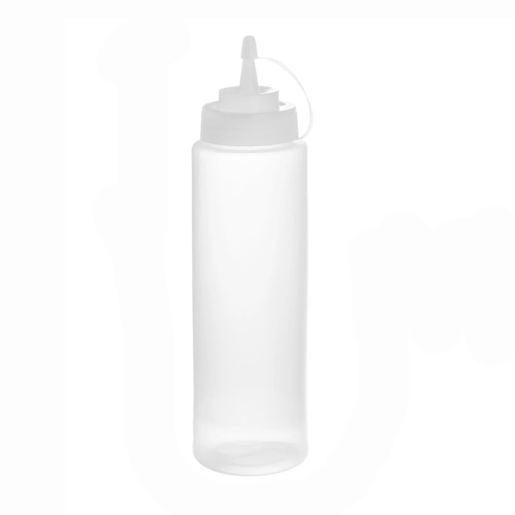 HOT SALE 24 oz Plastic Squeeze Squirt Condiment Bottles 6 pack with