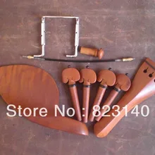 1 комплект JUJUBE Тип скрипки фитинг 4/4 с 1 шт. хвостовой кишки и 1 шт. Серебряная подставка для подбородника с винтовым креплением