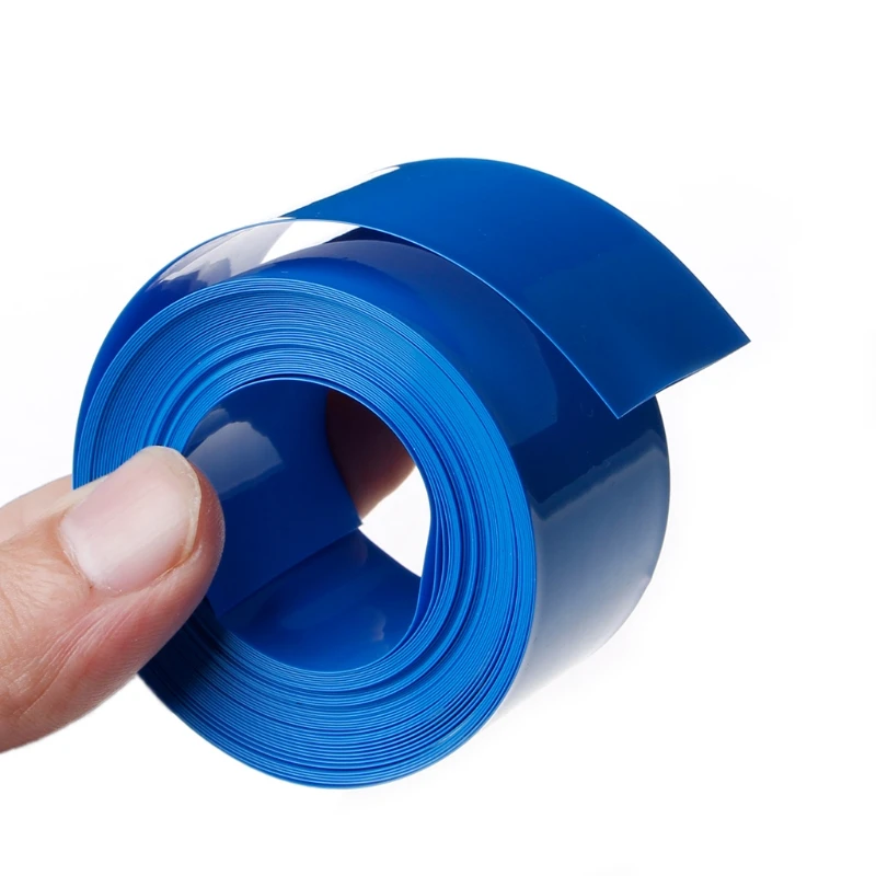 

1PC 5m PVC Heat Shrink Tubing Tube Wrap Kit For 18650 18500 Battery Flat Round 18.5mm