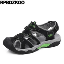 Родной водонепроницаемый закрытый носок на платформе спорт черный Мужские сандалии летние наружные люди обувь мода воздухопроницаемый воды кроссовки