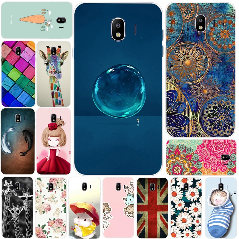 

5.5'' J4 2018 Case For Samsung Galaxy J4 2018 Case J400 J400F Cartoon Soft Silicon Back Cover For Samsung Galaxy J4 2018 EU Case