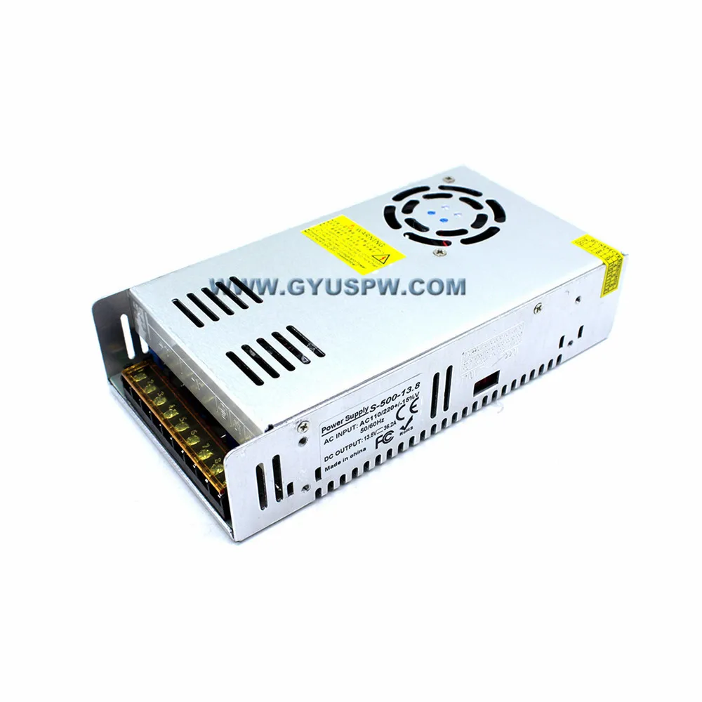 Стабильное качество одиночный выход DC13.8V 36.2A 500W импульсный источник питания AC 110