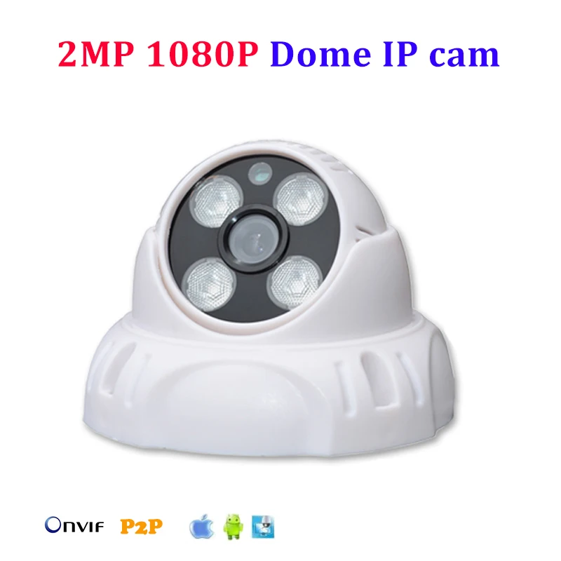 

Onvif mini Dome IP Camera 2MP HD 1080P P2P IP Cam Dome IR day&Night vision IR-Cut Dome Camera CCTV Video Network Security Camera