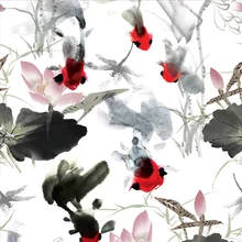 Полиэстер ткань для платья на заказ Тонкий стрейч с цифровым 3d-рисунком Ткань DIY рубашка платье пэчворк подарок для женщин