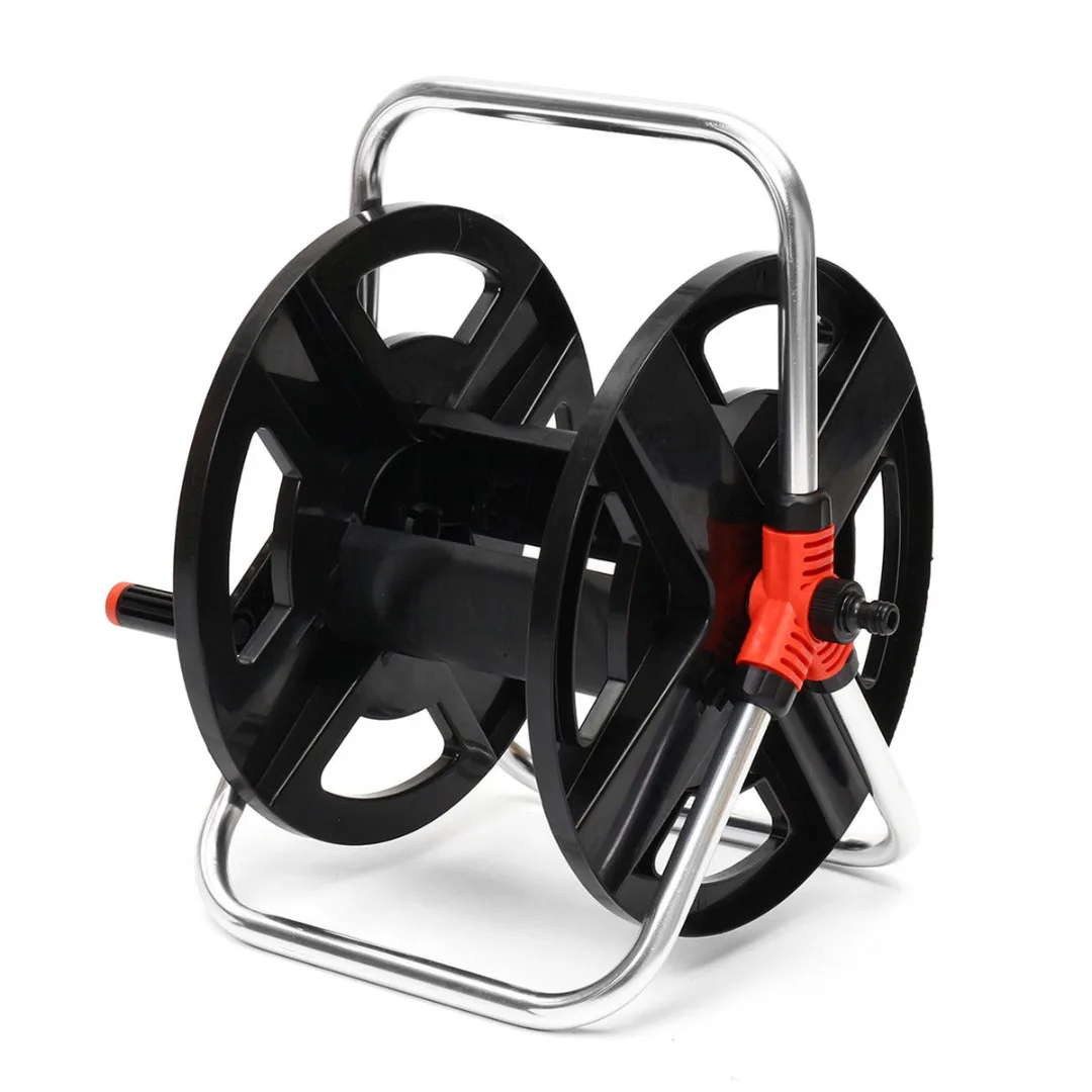 

Mayitr Garden Hose Reel Holder Water Piper Storage Rack Outdoor Gardening Water Planting Aluminum Frame For Watering Supplies
