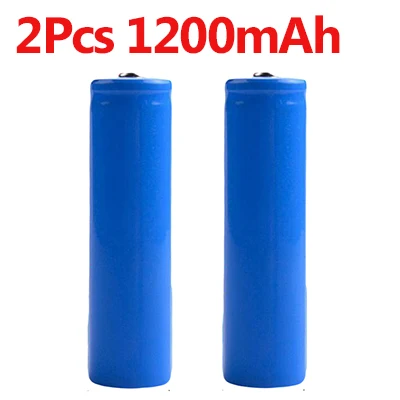 2 шт 18650 3,7 V 1200mah 1500mah 1800mah 2000mah 2200mah 2600mah 18650 mah литиевая батарея перезаряжаемая батарея фонарик батареи - Цвет: 2PCS 1200mAh Battery