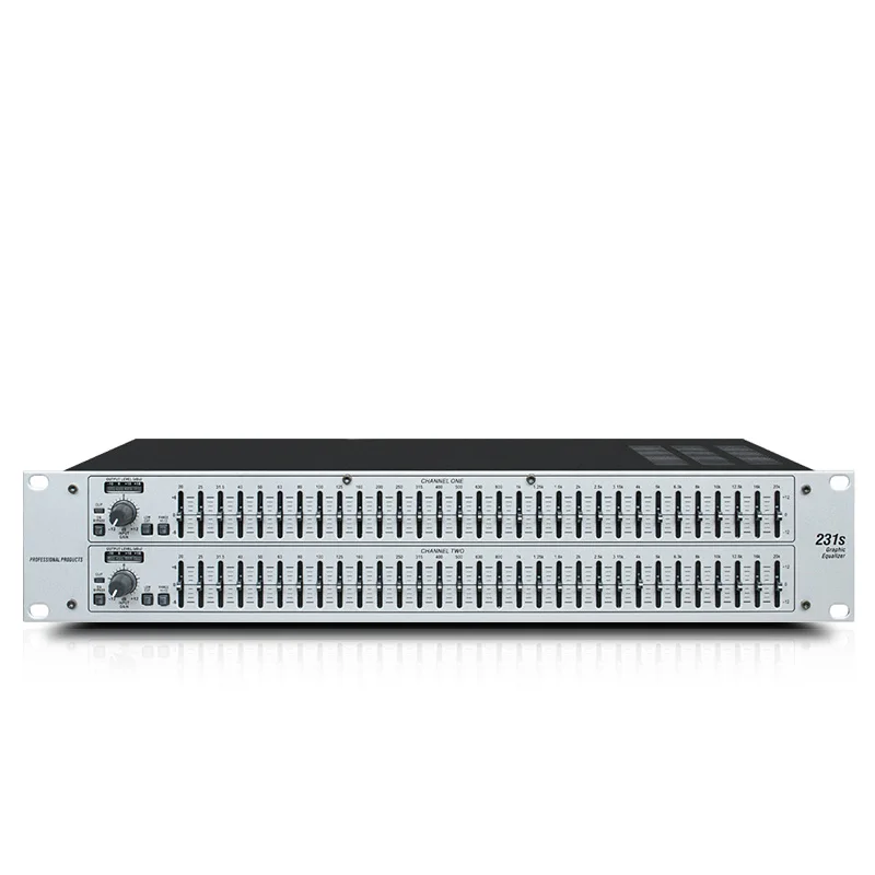 Audio processor 231S electronic graphic equalizer dual 31 segment electronic graphic equalizer 2U