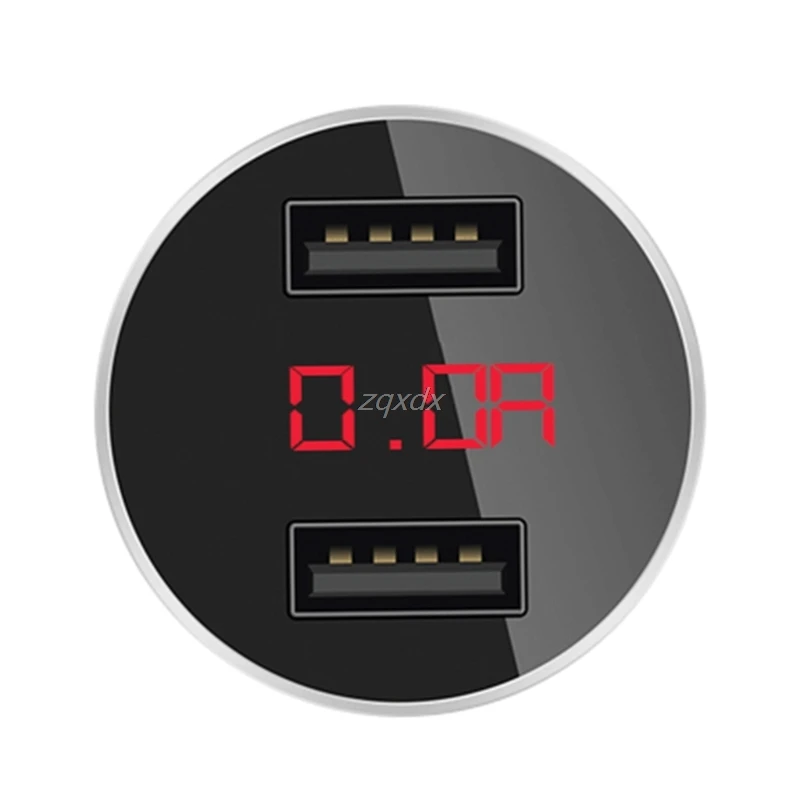 SIV 5 V/3.1A العالمي USB شاحن سيارة ثنائي USB مهايئ منفذ شاحن الصمام عرض الفولتميتر الحالي للقرص الهاتف المحمول z07