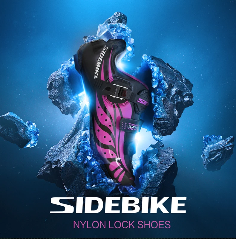 Sidebike/дышащая обувь для шоссейного велоспорта; Женская Профессиональная обувь для шоссейного велосипеда с самоблокирующимся верхом; ультралегкие Нескользящие велосипедные кроссовки