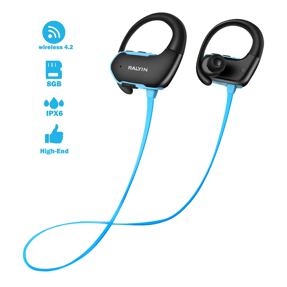 

8GB MP3 PLAYER Bluetooth headphone waterproof Sport MP3 music player bluetooth earphone wireless headphones MP3 Player headset
