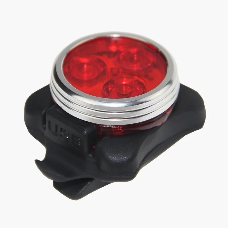 

S0907 Practical Cycling Bicycle Bike 3 LED/COB Head Front Rear Tail light Rechargeable Battery With USB Charging Cable