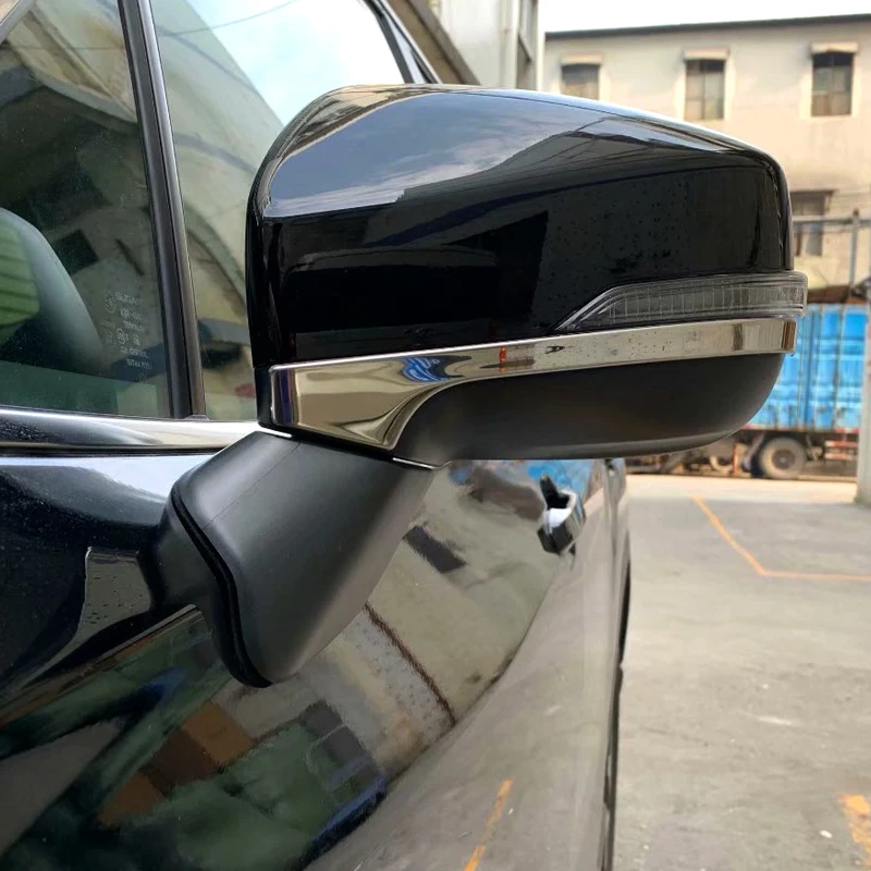 Автомобильный Стайлинг из нержавеющей стали хром зеркало заднего вида в полоску рамка Крышка отделка 2 шт для Subaru Forester SK