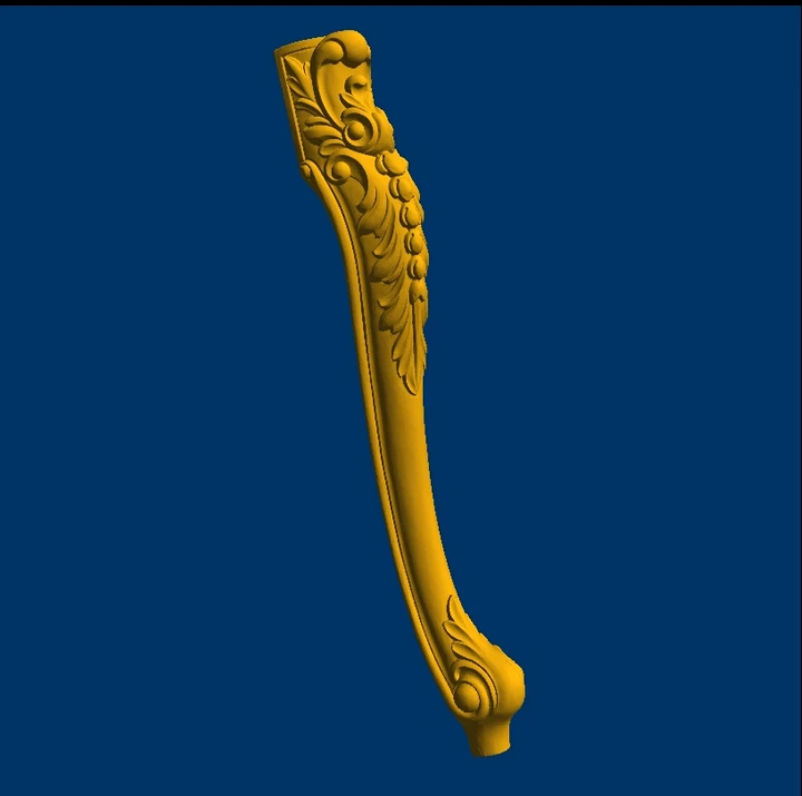 

3d model relief for cnc or 3D printers in STL file format Table Furniture leg--70