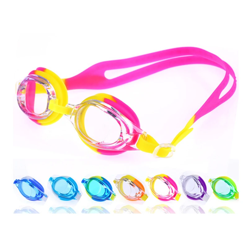 

Children Colorful Swimming Goggles Swim Eyewear Waterproof Anti Fog Swim Glasses Silicone Swimming Diving Glasses With Box