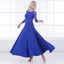 Modern Dance Dress Long Sleeve Ballroom Dancing Will Pendulum dress Ballroom Dancing Waltz dress