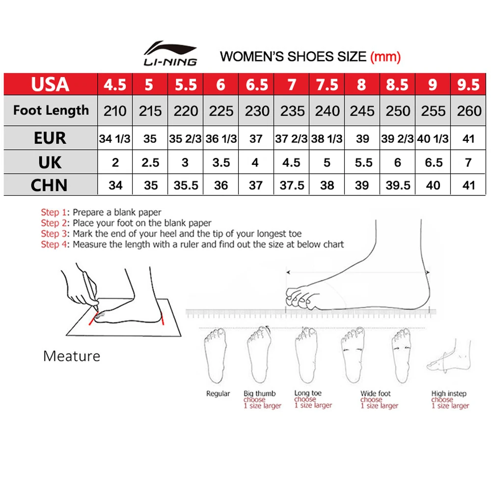 Lining размер. Размерная сетка кроссовок li ning. Lining размерная сетка. Li ning размерная сетка. Li ning размеры обуви.
