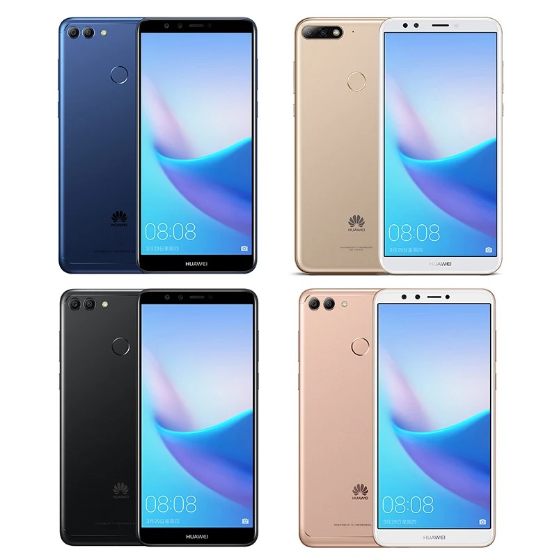 Huawei Y9 2018 Enjoy 8 Plus 4 ГБ 64 5 93 дюймов 2160*1080 P четыре ядра камеры 4000 мА/ч отпечаток пальца