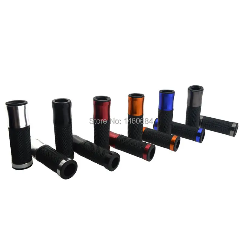 6 Color Motorcycle CNC Aluminum Rubber Gel Hand Grips Moto 7/8\ 6 Color Motorcycle CNC Aluminum Rubber Gel Hand Grips Moto 7/8\