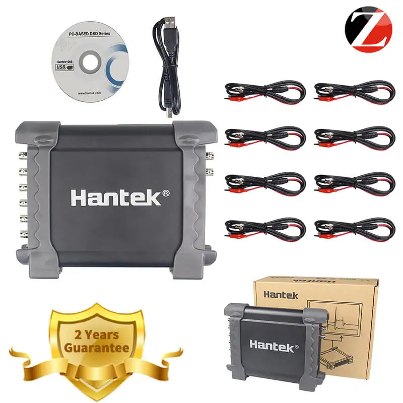 1008C(no HT25) Hantek осциллограф hantek 1008C Портативный USB осциллограф 8 каналов программа генератор автомобильный осциллограф PC Osciloscopio - Цвет: 1008C(no HT25)