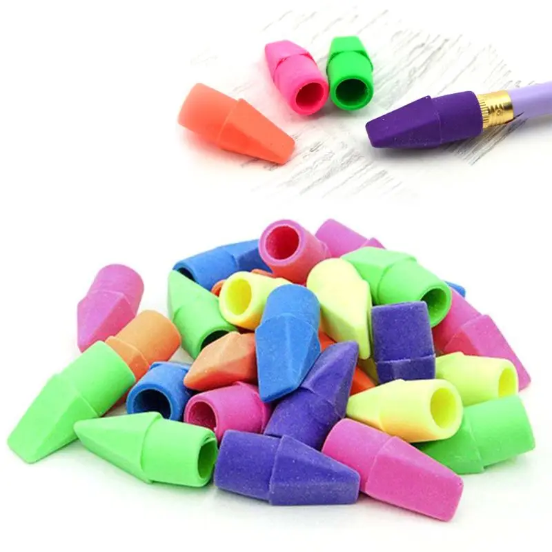 

Pencil Top Eraser Caps Arrowhead Assorted Colors in Bulk Pack of 150 #723