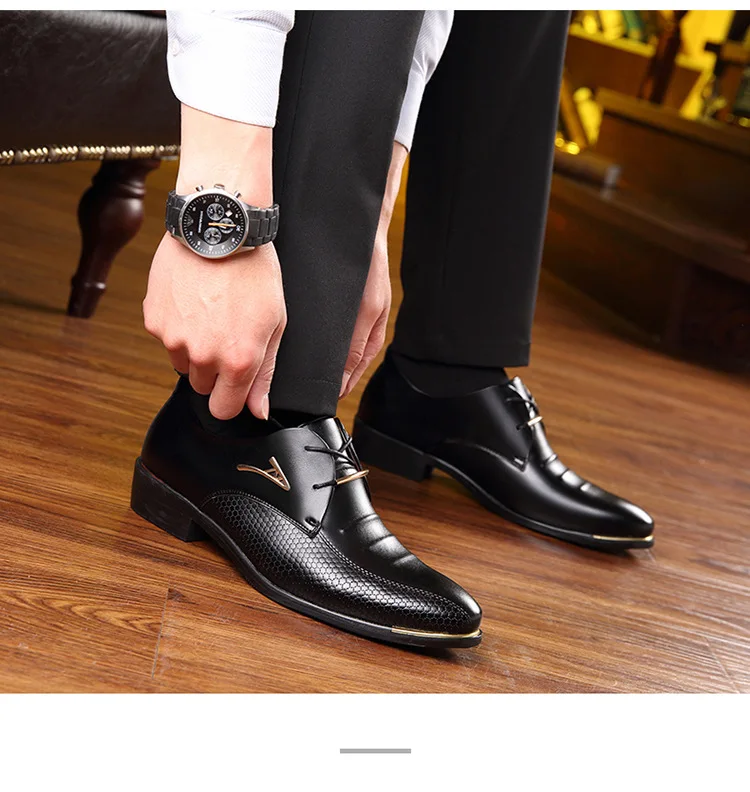 WOOY! YOOW/мужская повседневная кожаная обувь; деловая модельная мужская обувь; классические оксфорды; Новинка 2019 года; удобные и дышащие