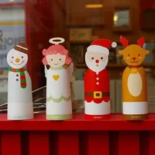 5 шт. корейские канцелярские HK16-002(4 модели) трехмерные складные рождественские открытки, конверты, открытки, 39757