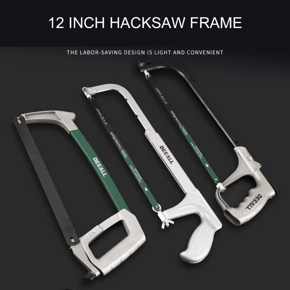 

Brand New 12 Inch Hacksaw Frame Square Tube Aluminum Alloy Saw Frame Saw Bow Manual Hacksaw Frame Tool