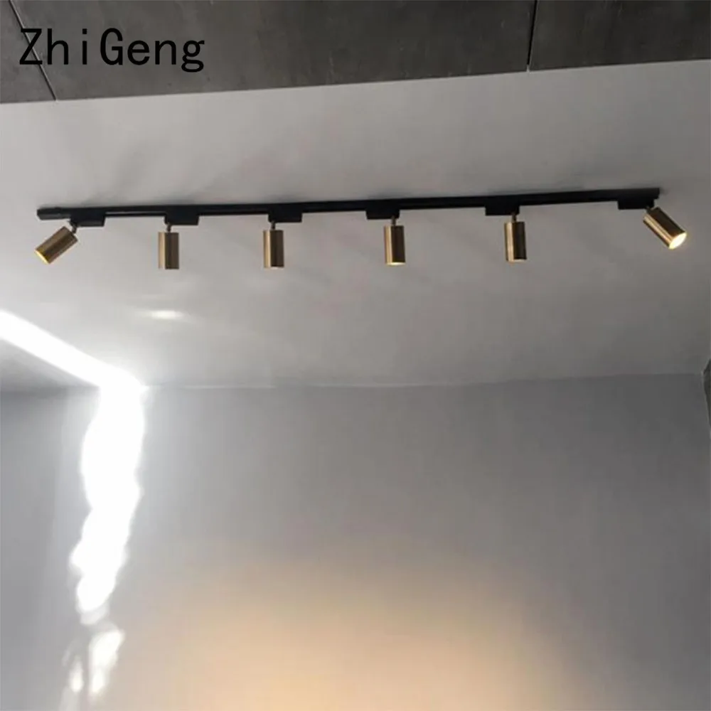 ZhiGeng GU10 золото с одной головкой поверхностного монтажа Потолочные светильники