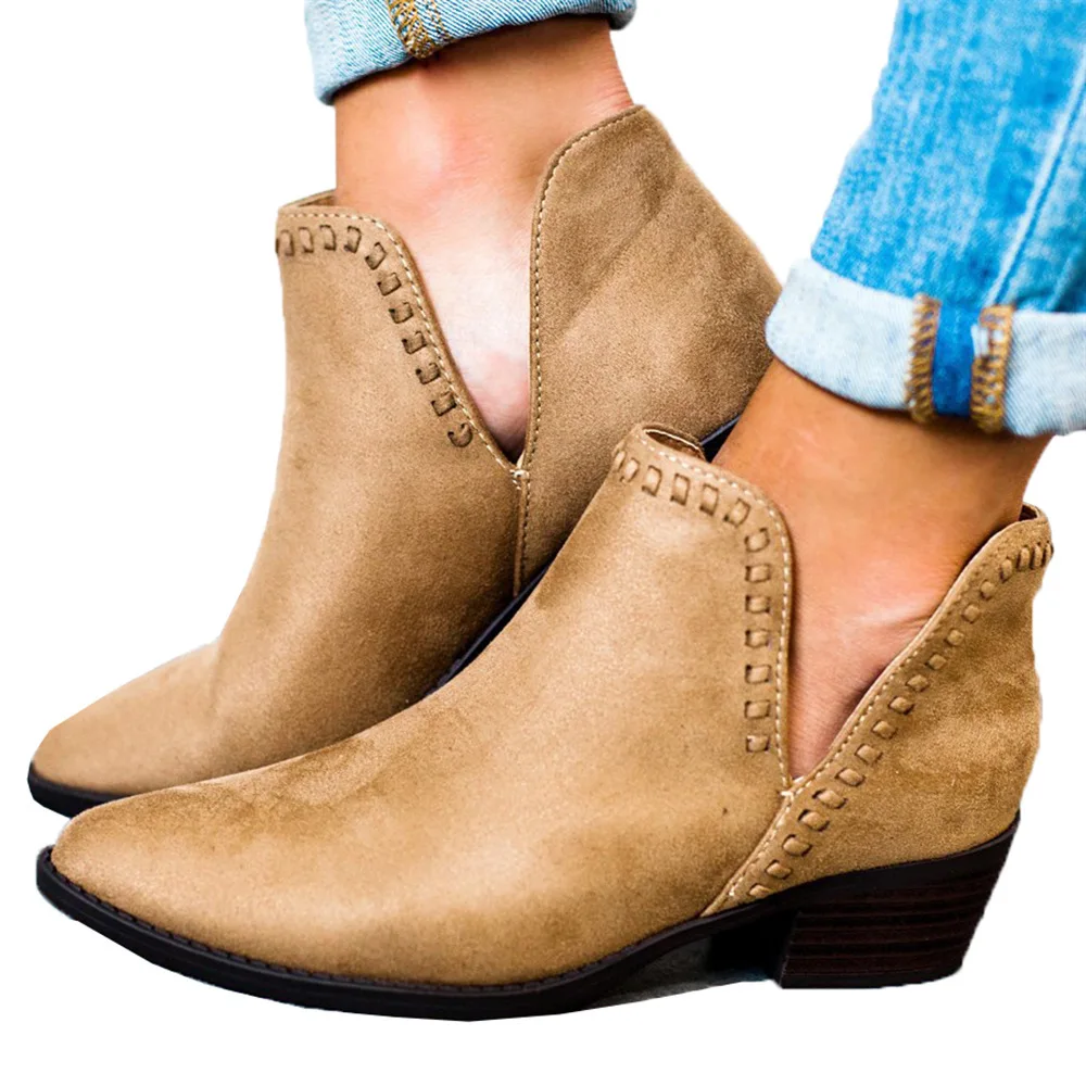 women's short boots with heel