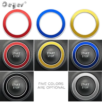 

Ceyes Auto Engine Start Stop Button Rings Interior Accessories Car Styling Case For Renault Koleos Kadja Megane 3 Duster Sticker