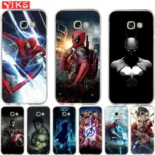 Роскошный чехол Marvel с героями Мстителей для samsung A3 A5 A6 A7 A8 Plus,,,, мягкий чехол, чехол, Etui Fundas