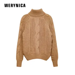 Werynica Sweaters Women 2018 Autumn Winter Female Turtleneck Casual Loose Ladies Knitted Jumpers Pullovers Women's Clothing Werynica Sweaters Women 2018 Autumn Winter Female Turtleneck Casual Loose Ladies Knitted Jumpers Pullovers Women's Clothing