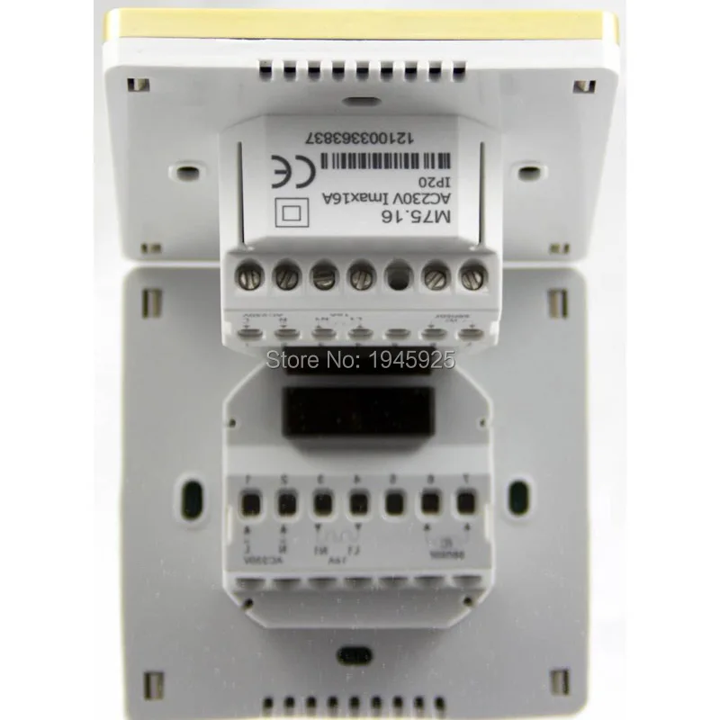 M75. 16 программируемый термостат цифровой 16A белый Цвет полы с подогревом Электрический терморегулятор отопления