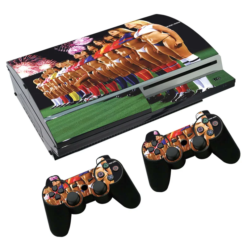 Кожа Наклейка для PS3 Fat playstation 3 консоль и контроллеры для PS3 Skins Наклейка Виниловая пленка-сексуальная леди женщина