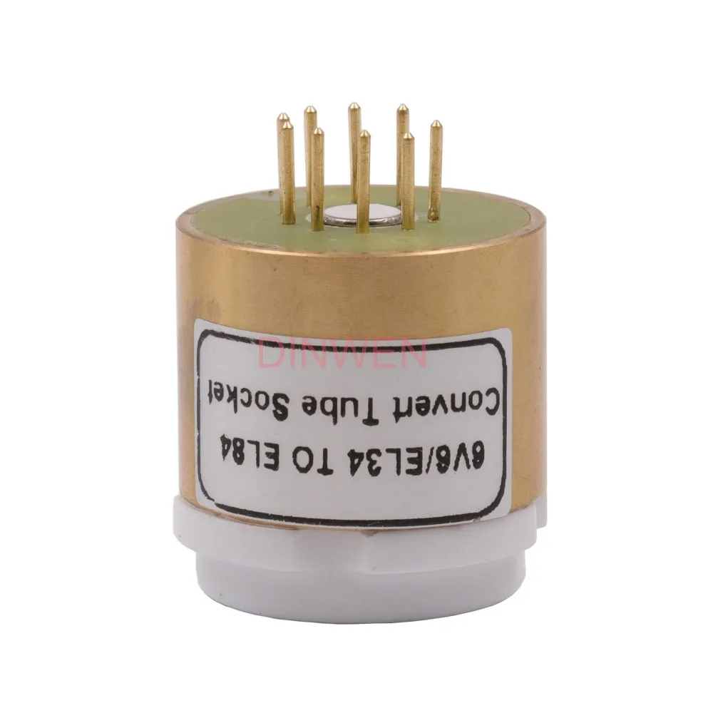 Винтажные трубки конвертировать разъем адаптера 8pin в 9pin EL34 6V6 EL84 Позолоченные