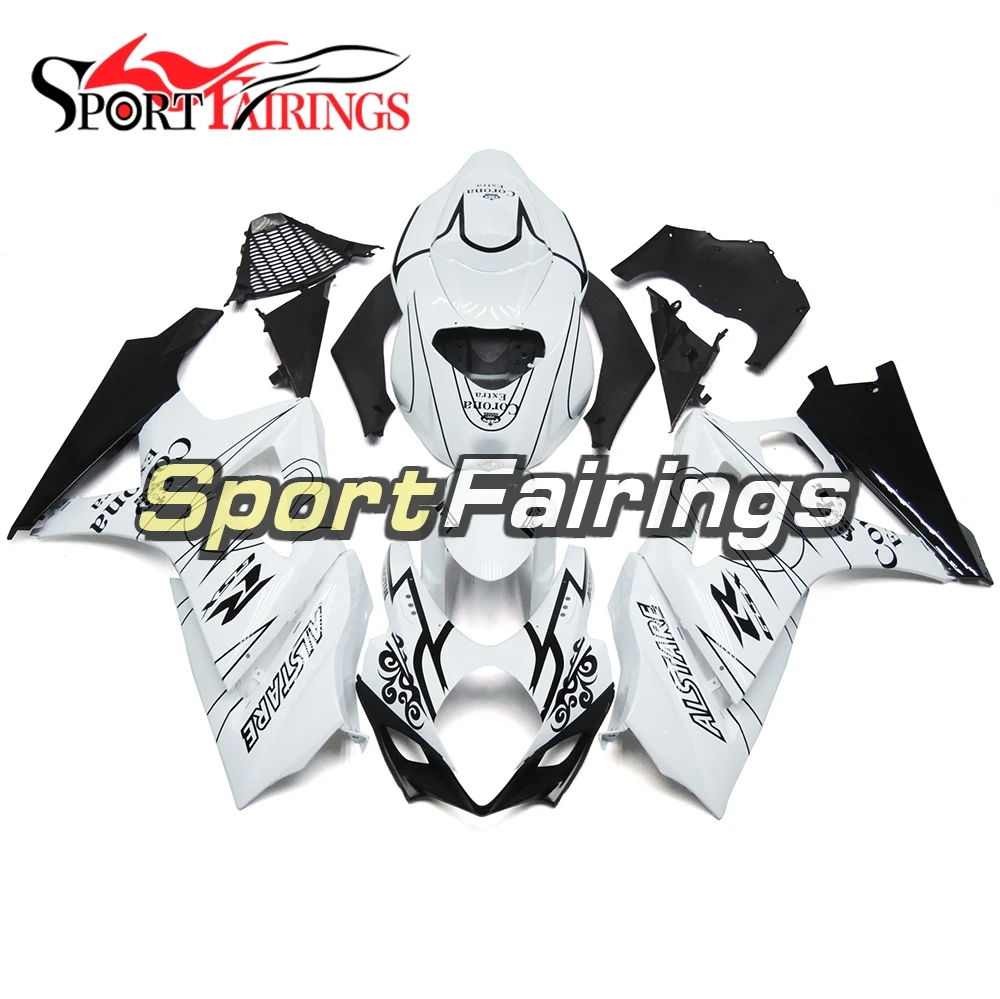 

Fairings For Suzuki GSXR1000 GSX-R 1000 K7 07 08 Year 2007 2008 Injection ABS Motorcycle Motorbike Fairing Kit White Black Hulls