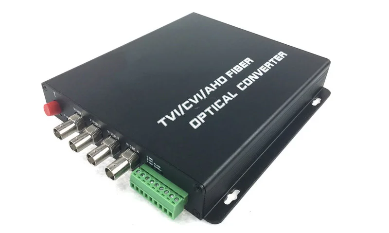 4ch HD CVI TVI AHD fiber transceiver 4