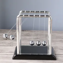 Square stainless steel Newton pendulum ball billiard ball bump ball small medium and large plastic base